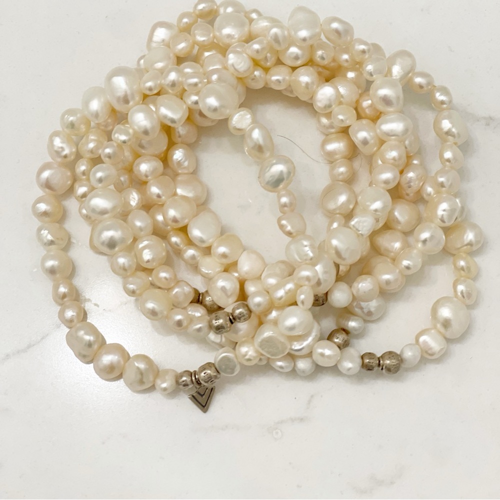 Silpada B1601 'Goddess' freshwater pearl bracelet 7 Pc - Picture 4 of 5